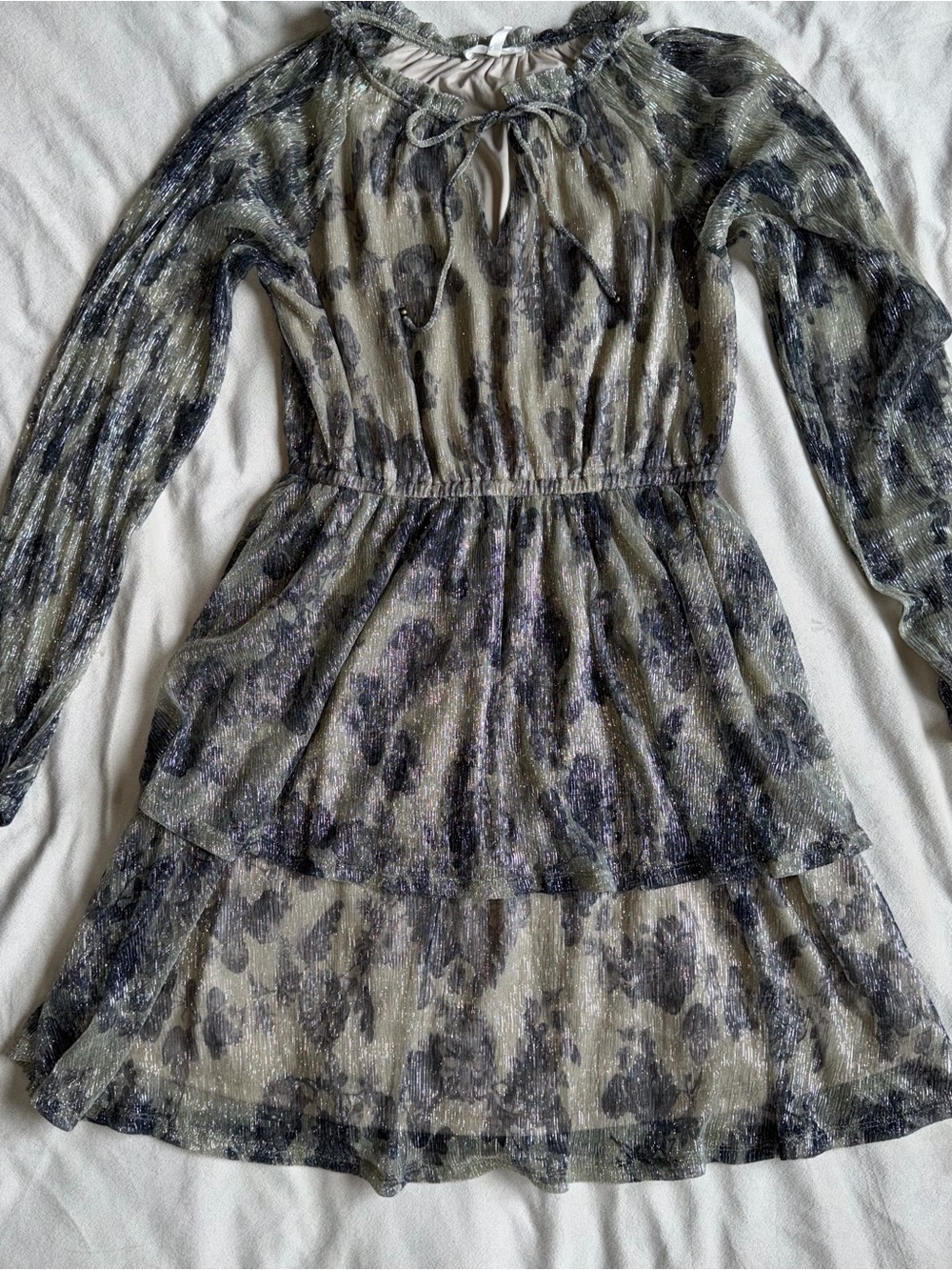 Maurices Shimmery Floral Dress